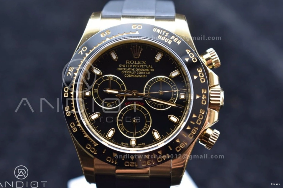 on Daytona Black Oysterflex 1:1 Dial Clean Strap SA4130 Rubber Best Edition 116518 0401